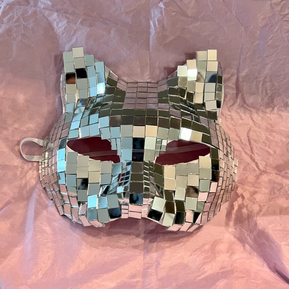 Disco Kitty Mirror Mask✨🪩🐱